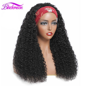 Brazilian Curly Hair Headband Wig